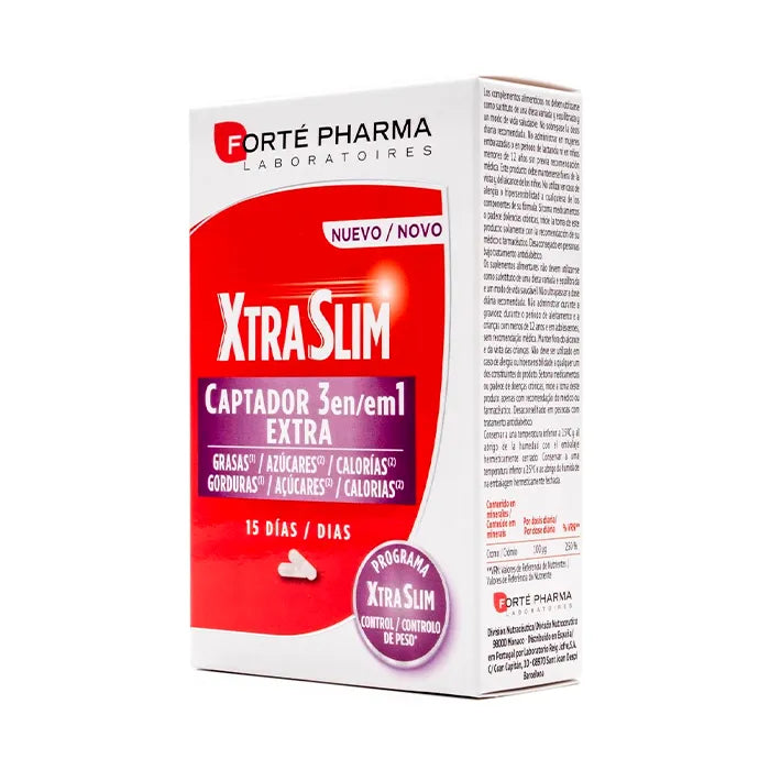 FORTÉ PHARMA FORTÉ PHARMA Xtraslim Captador 3 in 1 60 Kapseln Nahrungsergänzung Kosmetik