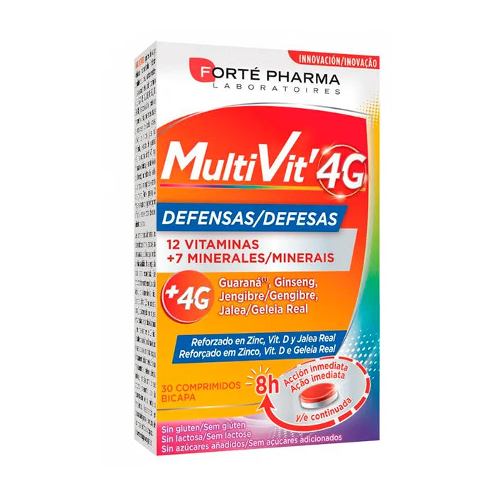 FORTÉ PHARMA FORTÉ PHARMA Multivit 4G Abwehrkräfte 30 Tabletten Nahrungsergänzung Kosmetik