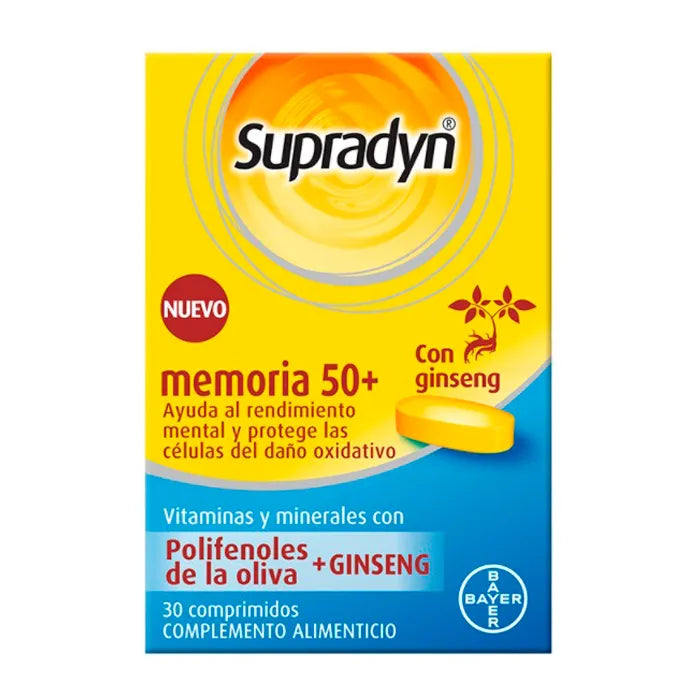 SUPRADYN SUPRADYN Memory 50+ Nahrungsergänzung 30 Tabletten Kosmetik