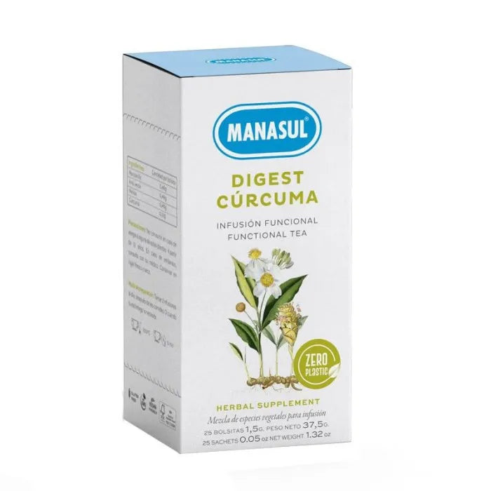 MANASUL MANASUL Digest Kurkuma 25 Sachets 37,5 g Nahrungsergänzung Kosmetik