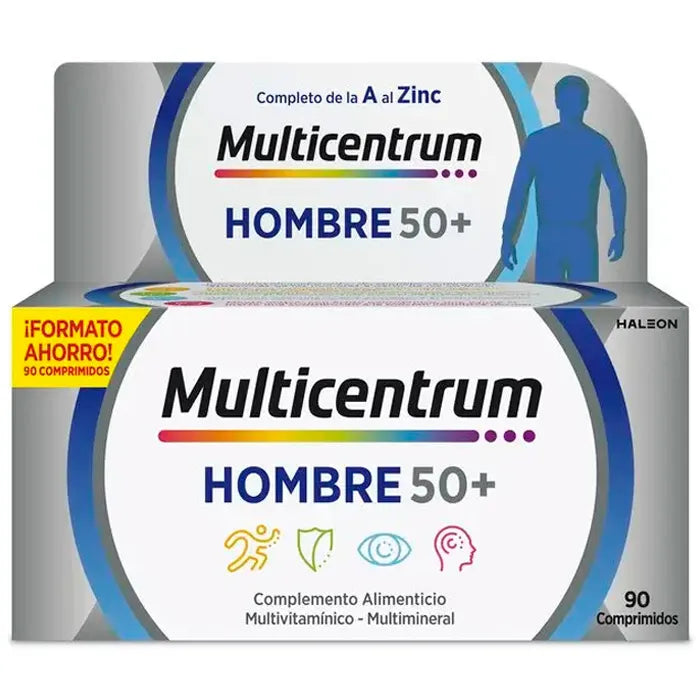MULTICENTRUM MULTICENTRUM Männer 50+ Multivitamin 90 Tabletten Nahrungsergänzung Kosmetik