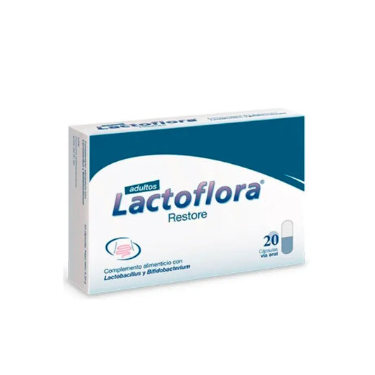 LACTOFLORA LACTOFLORA Restore Adults 20 Kapseln Nahrungsergänzungsmittel Kosmetik