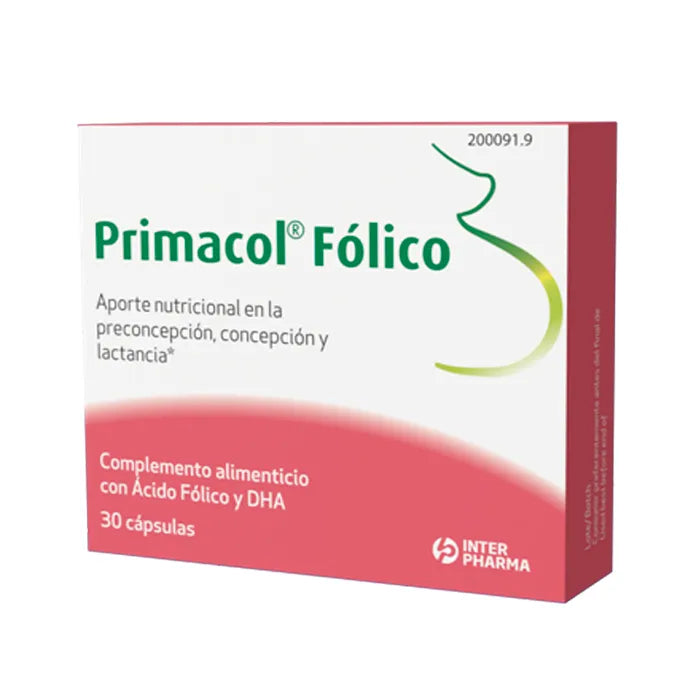INTERPHARMA INTERPHARMA Primacol Folsäure 30 Kapseln Nahrungsergänzungsmittel Kosmetik