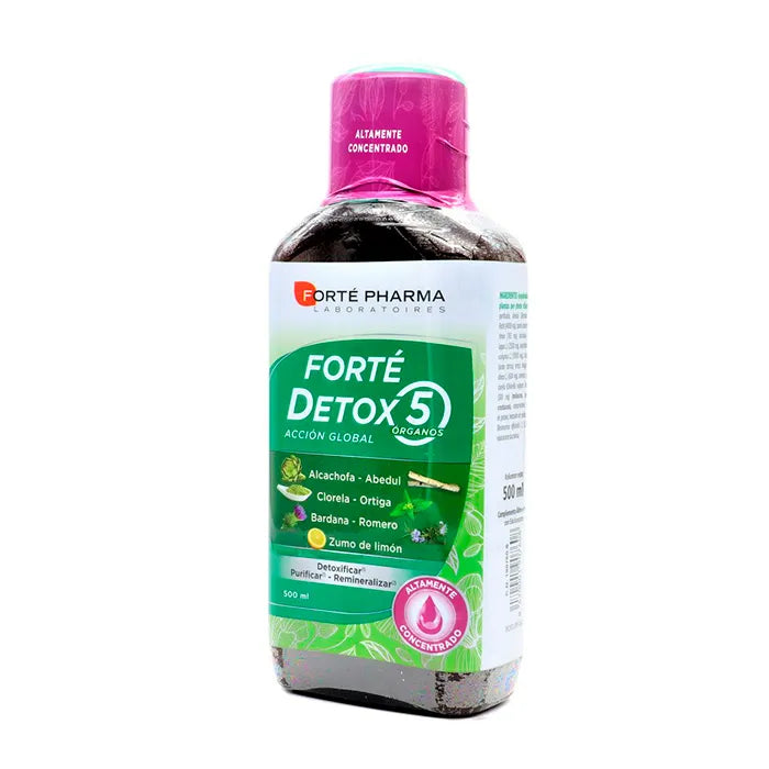 FORTÉ PHARMA FORTÉ PHARMA Detox 5 Organe 500 ml Flüssigkeit zur Unterstützung Kosmetik