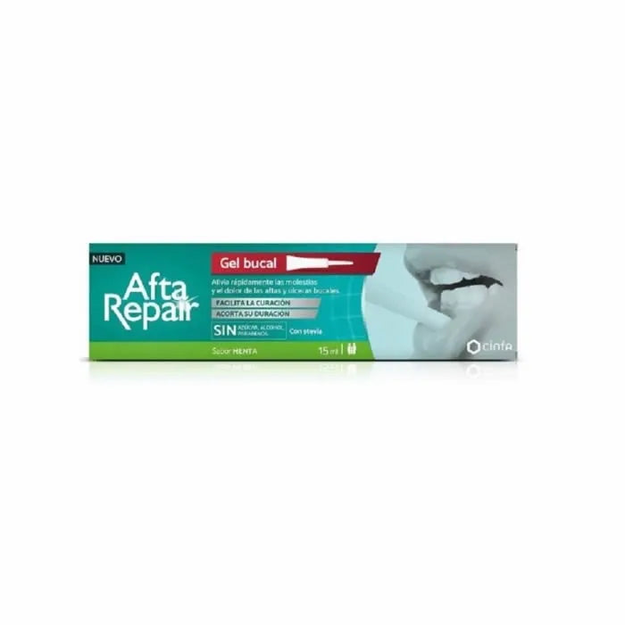 CINFA CINFA Afta Reparaturgel Minzgeschmack 15 ml Gel zur Behandlung von Aphthen Kosmetik
