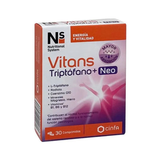 NS NS Vitans Tryptophan + Neo 30 Tabletten Nahrungsergänzung Kosmetik