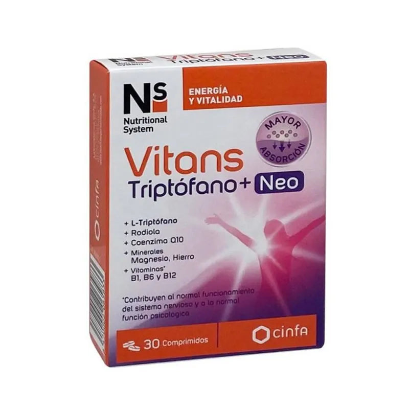 NS NS Vitans Tryptophan + Neo 30 Tabletten Nahrungsergänzung Kosmetik