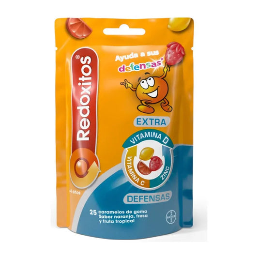 REDOXON REDOXON Redoxitos Extra Abwehrkräfte 25 Gummibonbons Orange Erdbeere Tropische Früchte Kosmetik