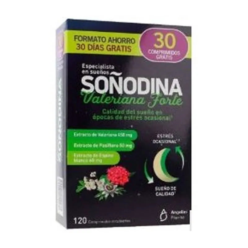 ANGELINI ANGELINI Soñodina Baldrian Forte 120 Tabletten Nahrungsergänzung Kosmetik
