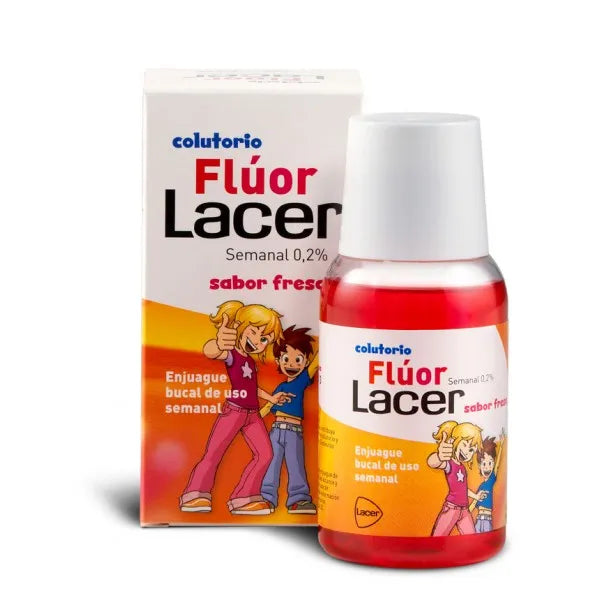 LACER LACER Fluor Mundspülung 0,2% mit Erdbeergeschmack 100 ml Conditioner
