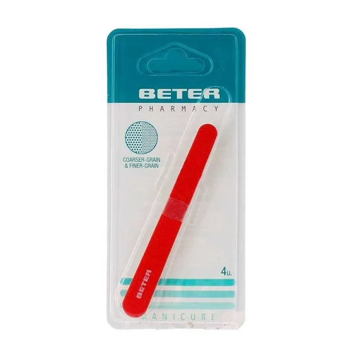 BETER BETER Coridon kleine Feile 4 Stück Kosmetik Nagelpflege