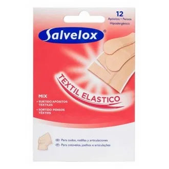 SALVELOX SALVELOX Kleber Verbandstoff Sortiment 12 Stück Pflasterverband Verbandmaterial Kosmetik