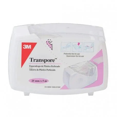 IOOX IOOX Transpore Weißes Pflaster 5 m x 2,5 cm 3M medizinisches Klebeband Kosmetik