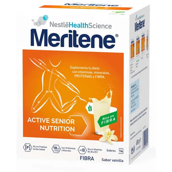 MERITENE MERITENE Active Senior Nutrition Vanille Shake mit Ballaststoffen 14 Beutel Kosmetik