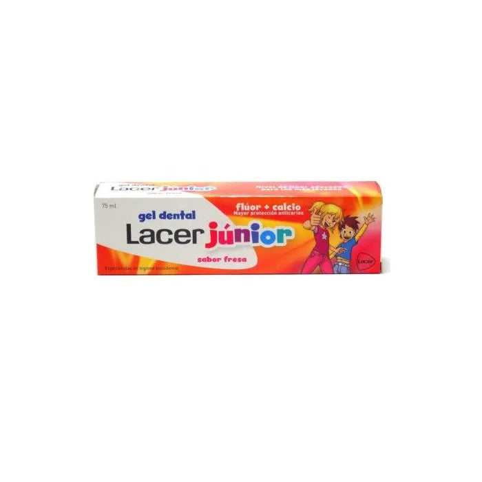 LACER LACER Junior Gel Erdbeere 75 ml Zahnpflegegel für Kinder Kosmetik