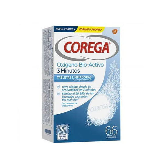 COREGA COREGA 3 Minuten Aktiv-Sauerstoff Reinigungstabletten 60 Stück Kosmetik