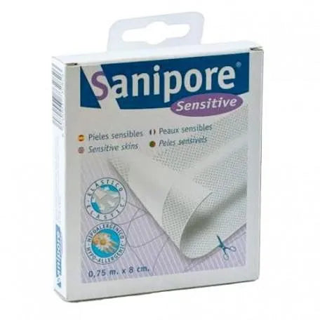 SANIPORE SANIPORE Klebeverband 75 cm x 8 cm 1 Stück Sanipore Band Verband Kosmetik