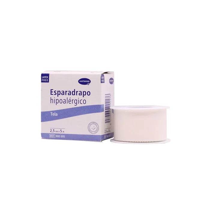 HARTMANN HARTMANN Hypoallergenes Gewebeband 5 m x 2,5 cm selbstklebend Hautfreundlich Kosmetik