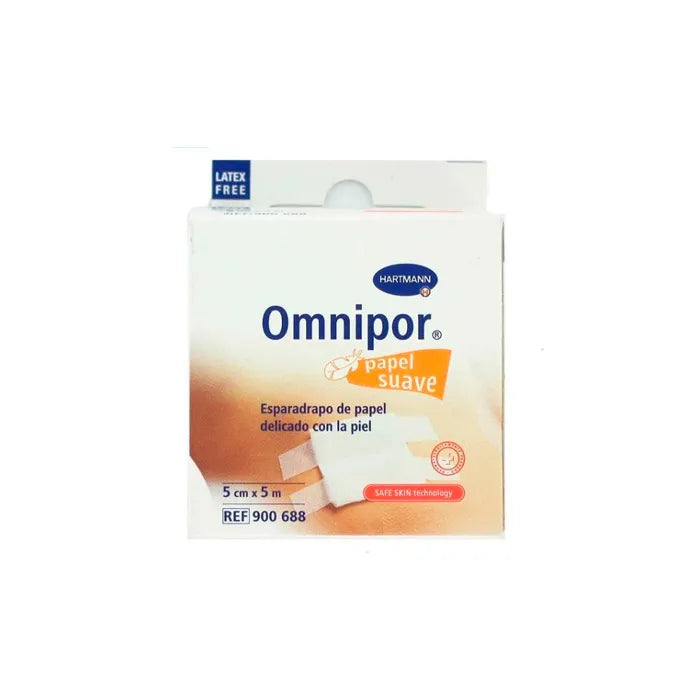 HARTMANN HARTMANN Hypoallergenes Papier-Klebeband 5 m x 5 cm für empfindliche Haut Kosmetik