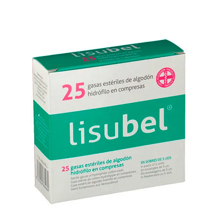 LISUBEL LISUBEL Sterile Gaze Mullbinden Hydrofolic Baumwolle Kompressen 25 Stück Kosmetik