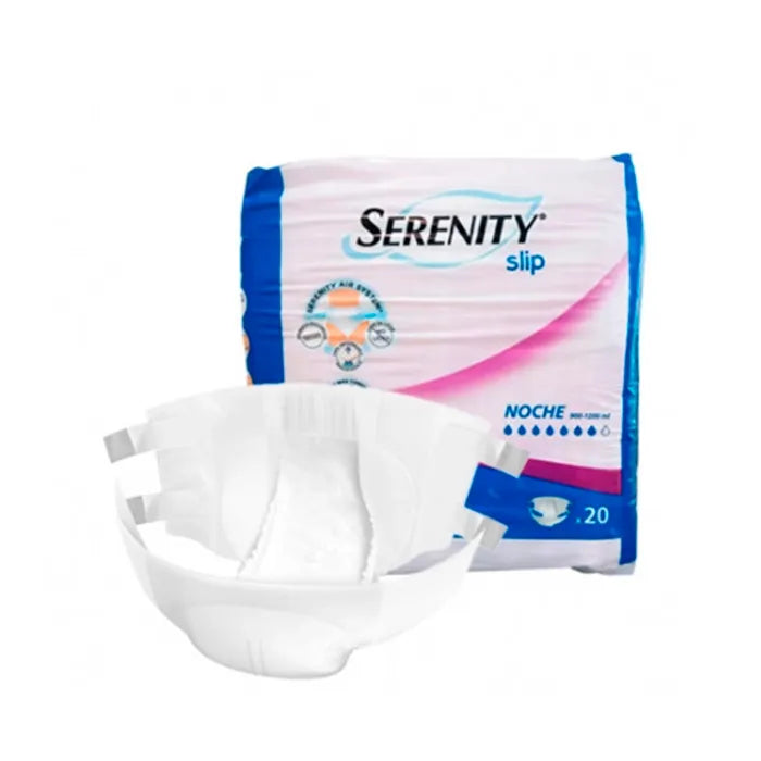 SERENITY SERENITY Slip Nacht Medium Größe 80U Inkontinenzslip für Damen und Herren Serum