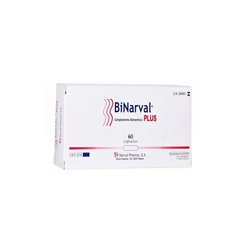 NARVAL PHARMA Narval Pharma Binarval Plus 760 mg 60 Kapseln Nahrungsergänzung Kosmetik