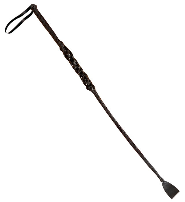 Kunstleder-Peitsche 60 cm als Kostümaccessoire für Fasnacht und Mottopartys