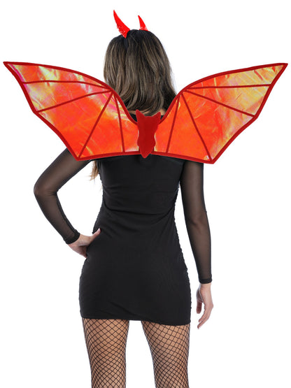 Smiffys Red Iridescent Devil Kit AC für Unisex