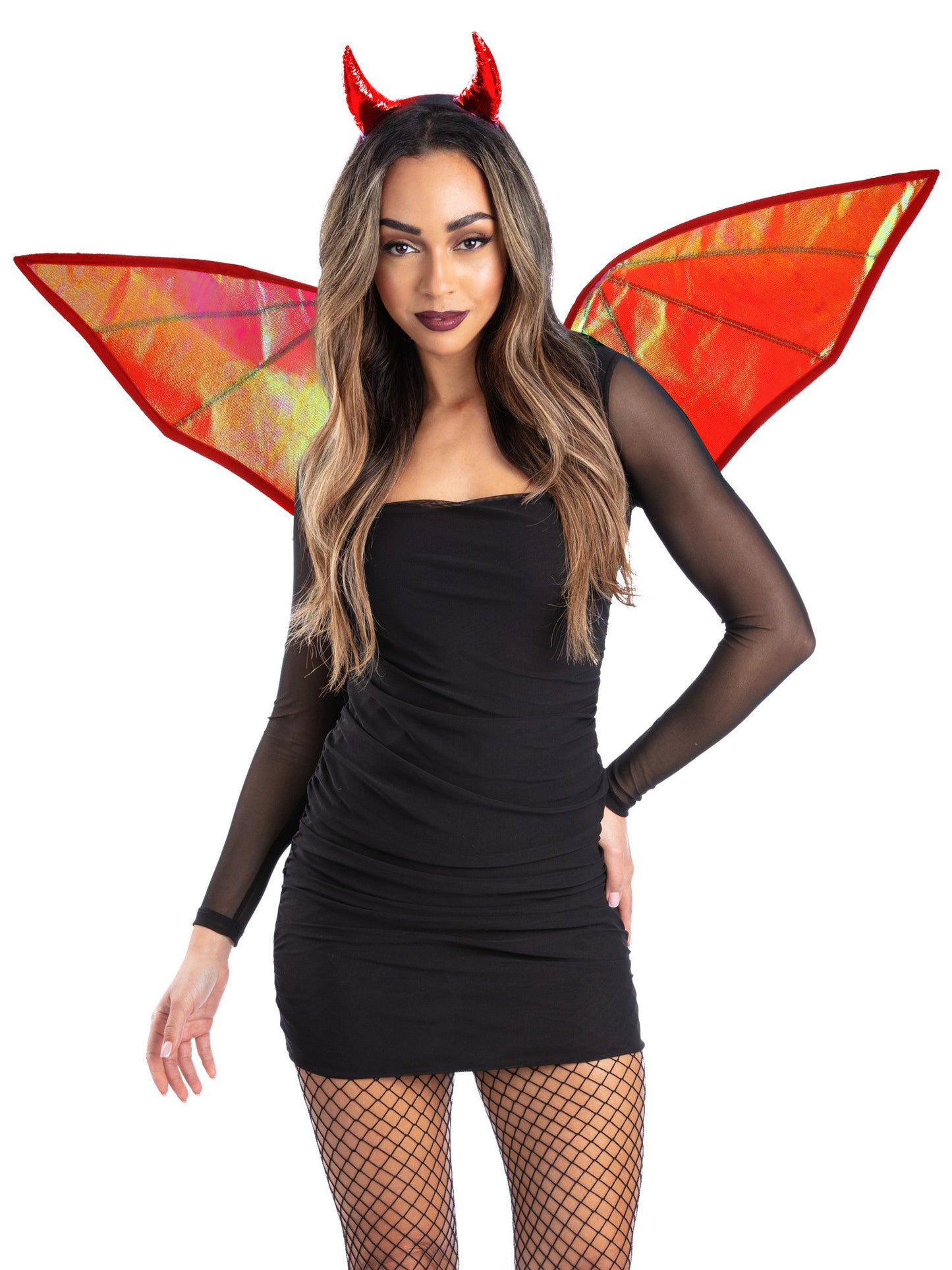 Smiffys Red Iridescent Devil Kit AC für Unisex