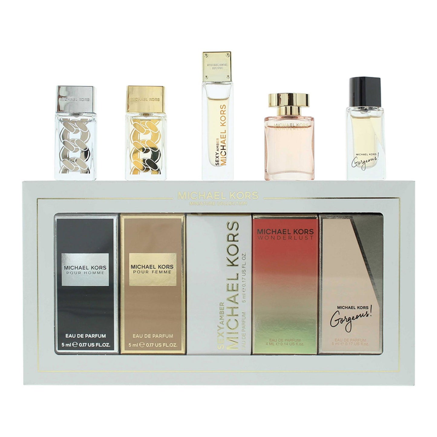 Michael Kors Setzen, Michael Kors, Miniatures, Eau de Parfum, Für Frauen, 5 stk, 5 ml *Miniatur