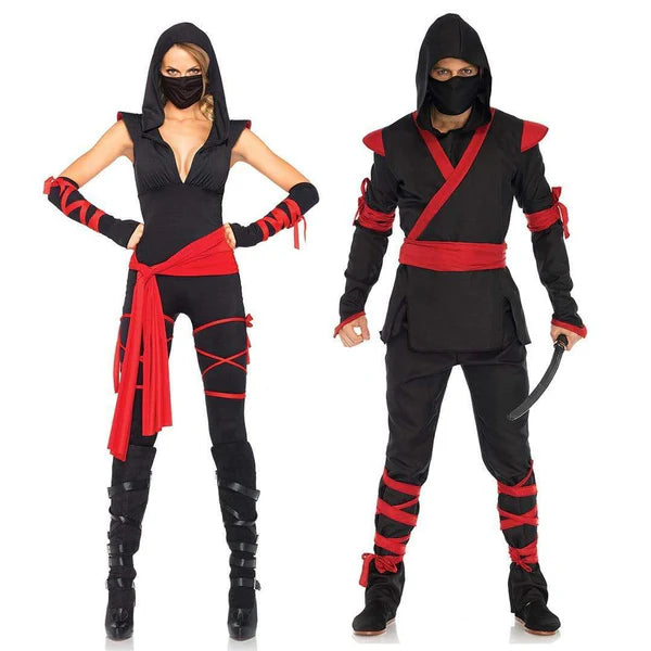 Tödlicher Ninja- Catsuit Kostüm für Damen