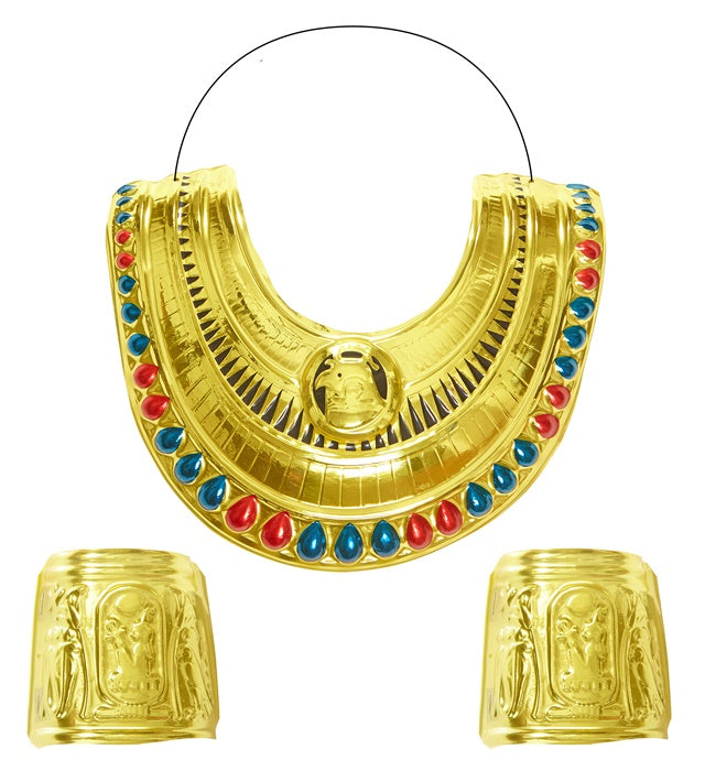Cleopatra Kragen und Manschetten in elegantem Design für Fasnacht-Kostüm