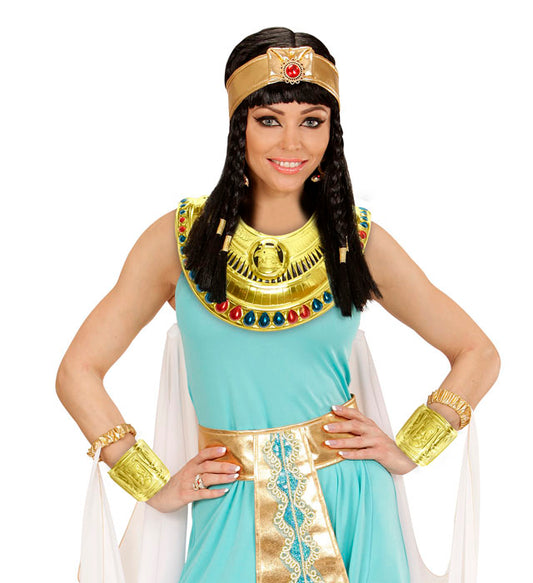 Cleopatra Kragen und Manschetten in elegantem Design für Fasnacht-Kostüm