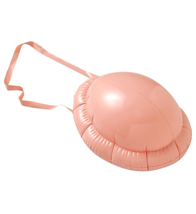 Aufblasbarer Buckel-Bauch als Kostümzubehör für Fasnacht und Halloween