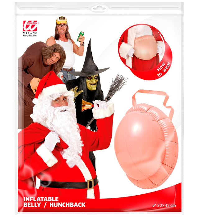 Aufblasbarer Buckel-Bauch als Kostümzubehör für Fasnacht und Halloween