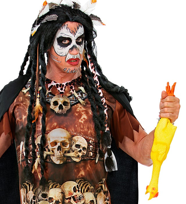 Lustiges 50 cm grosses Gummi-Huhn für Fasnacht und Karneval