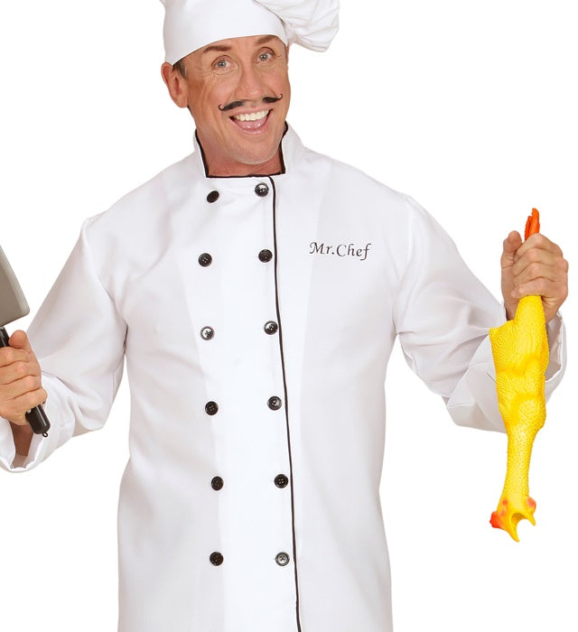 Lustiges 50 cm grosses Gummi-Huhn für Fasnacht und Karneval