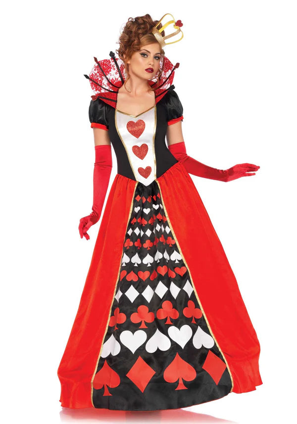 Fasnacht24 Herzkönigin Kleid Alice im Wunderland – Produktansicht oder Detail – Produktansicht