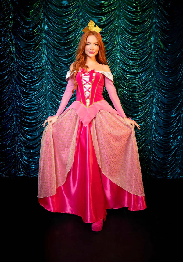 Deluxe Prinzessin Aurora Kleid Ballkleid
