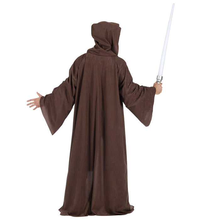 Space Warrior Kostüm mit Hemd, Hose, Gürtel und Umhang mit Kapuze