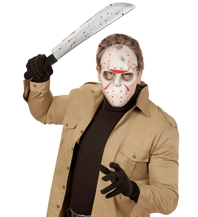 Blutverschmierte Machete 52 cm als gruseliges Kostümzubehör