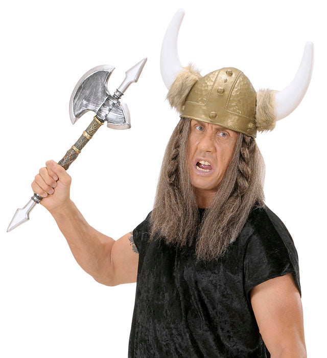 60 cm lange Axt mit spitzer Klinge als Fasnacht-Accessoire