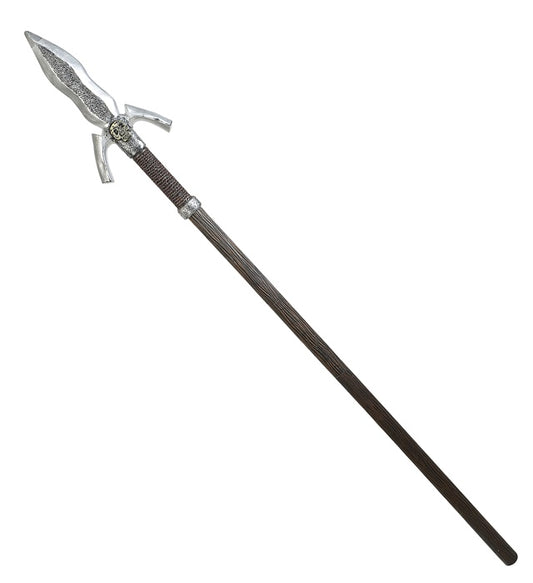 Totenkopfspeer 157 cm mit Totenkopf-Motiv als Fasnachts-Accessoire