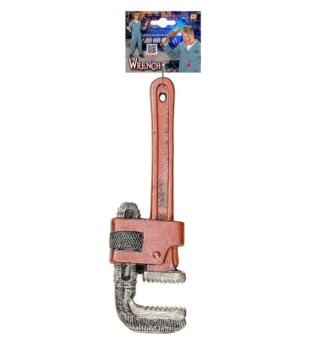 Verstellbarer Schraubenschlüssel 31 cm auf weissem Hintergrund
