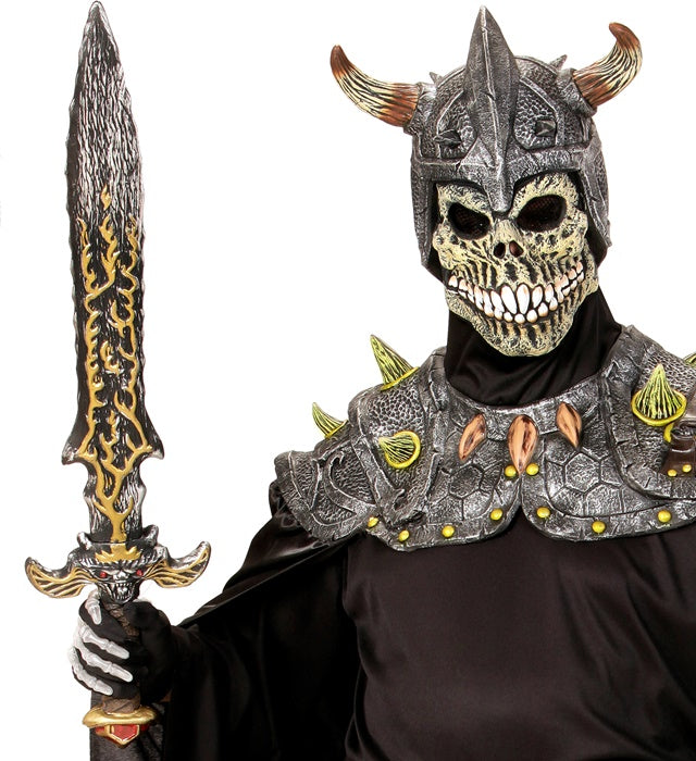 Mystisches Schwert 83 cm mit detailreichem Griff und Klinge für Fasnacht und Halloween