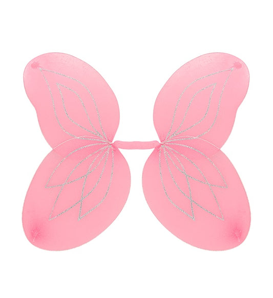 Rosa Flügel 58x46 cm als Kostümzubehör für Fasnacht und Mottoparty