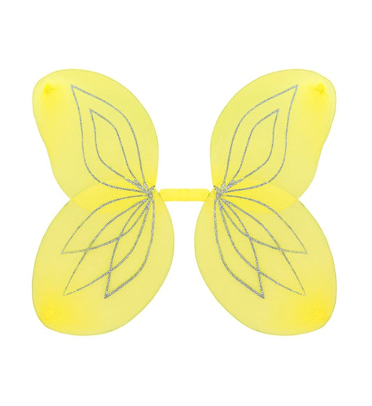 Gelbe Flügel 58x46 cm als Kostümzubehör für Fasnacht