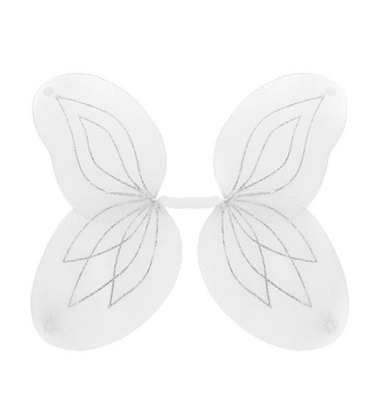 Weiße Flügel 58x46 cm als Kostümzubehör für Fasnacht und Karneval