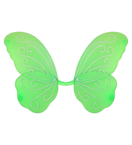 Grüne Schmetterlingsflügel 85x50 cm für Fasnacht und Kostüme