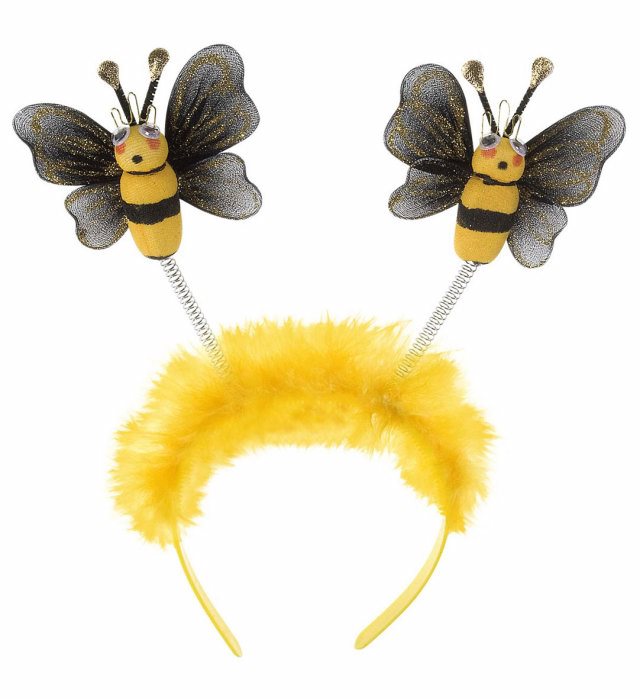 Haarreif mit drei kleinen Bienen als Fasnachts-Accessoire